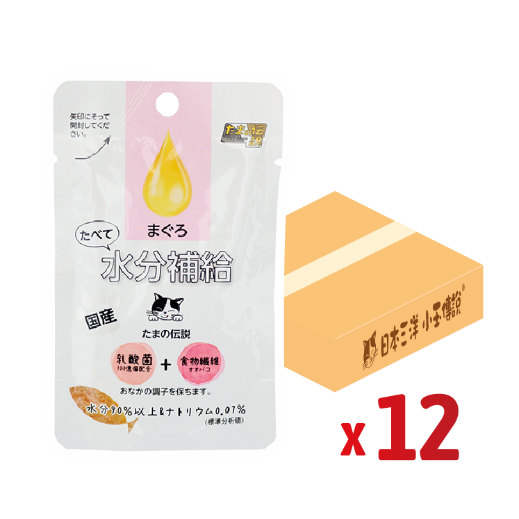 【原箱優惠】日本三洋 小玉傳說®丨貓の水滴 益生多補充液 (吞拿魚味) 30g (SY-1384-12)