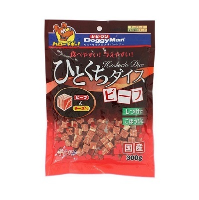DoggyMan 霜降牛肉小方塊 300g【$140 X 4 包】