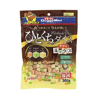DoggyMan 什菜芝士雞肉小方塊 300g【$140 X 4 包】
