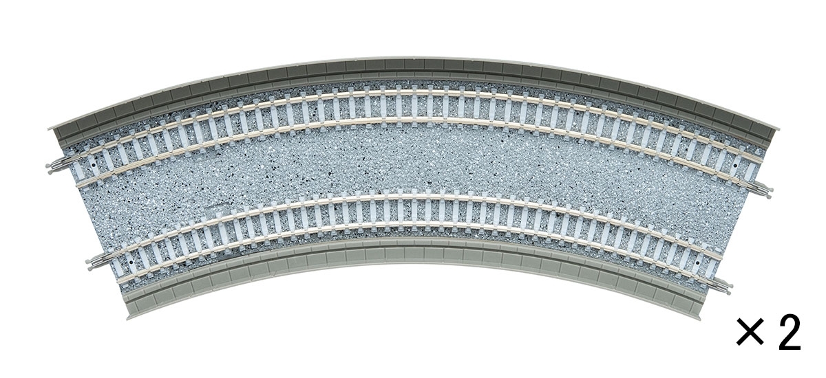 Tomix 1881 N規 DC317・280-45(F) 45度 複線彎軌.2入