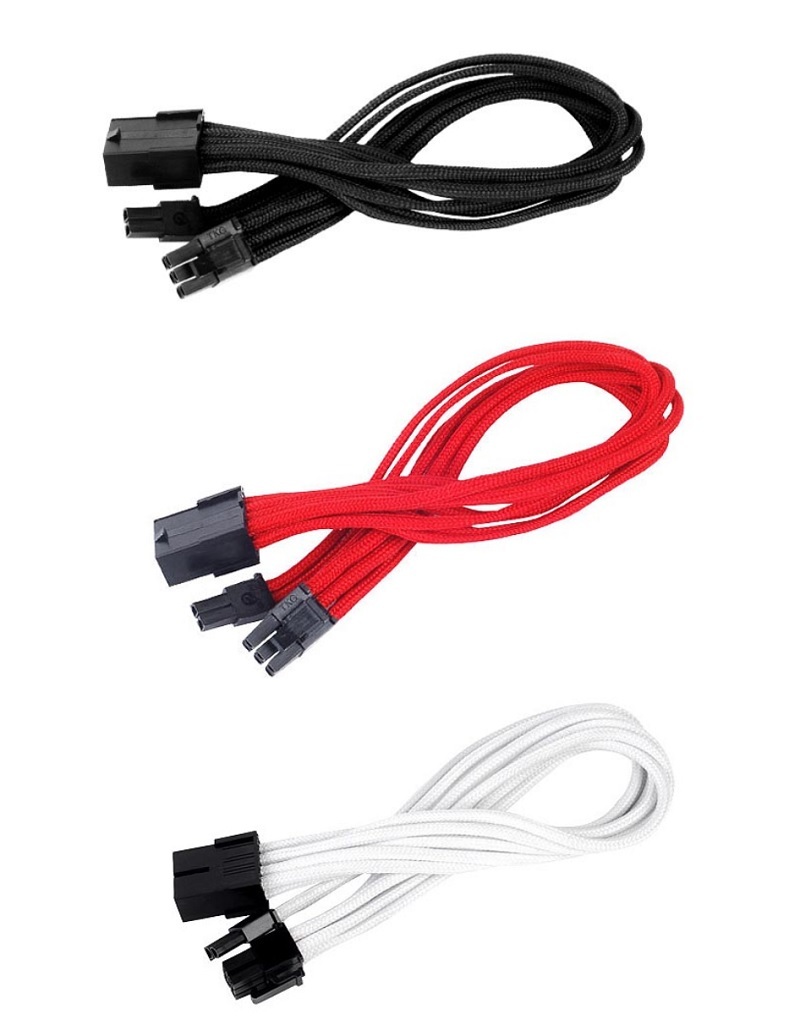 米特3C數位–SilverStone 銀欣 黑/PP07-PCIB/紅/PP07-PCIR/白/PP07-PCIW 電供延長線