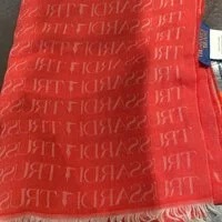 [S] TRUSSARDI 59Z00219 9Y099999 PASHMINA CO LOGO ALLOVER JACQUARD,RED/NUDE, 8051932169824 (STJ35)