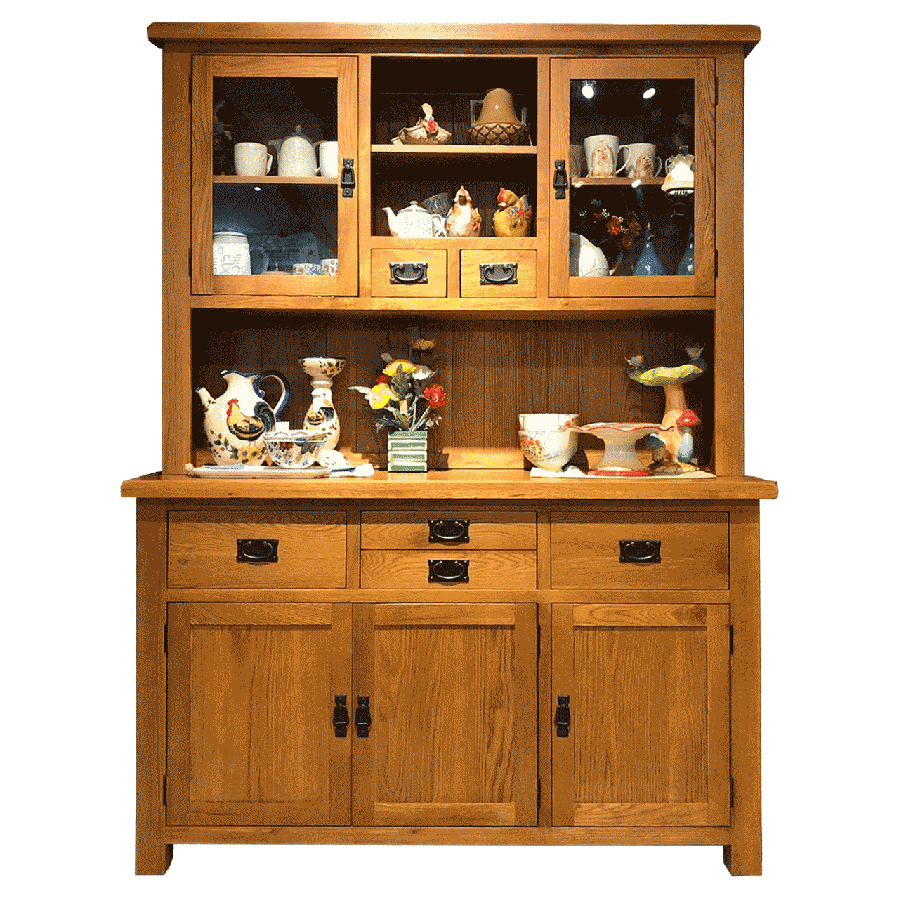 【OAK橡木】碗盤櫃(可拆買)