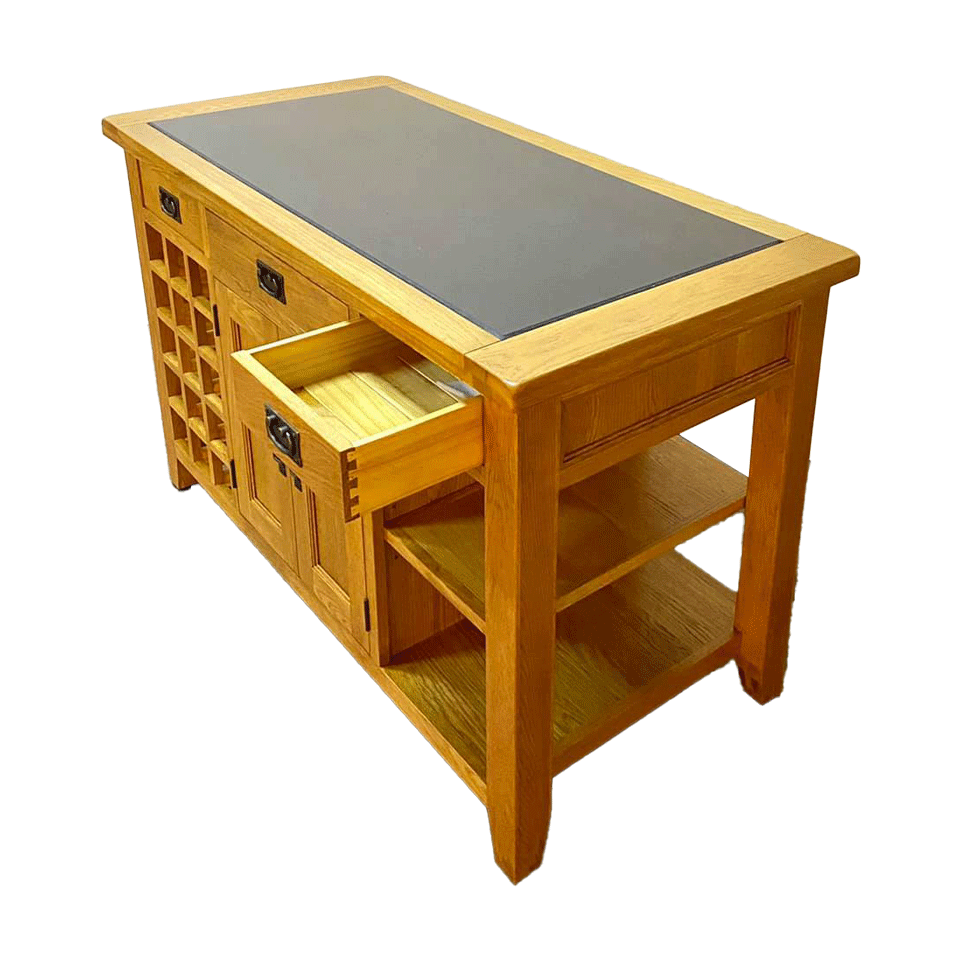 【OAK橡木】石面中島儲物酒櫃