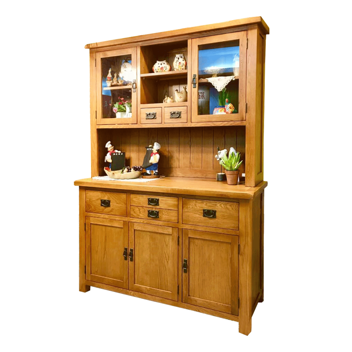 【OAK橡木】碗盤櫃(可拆買)