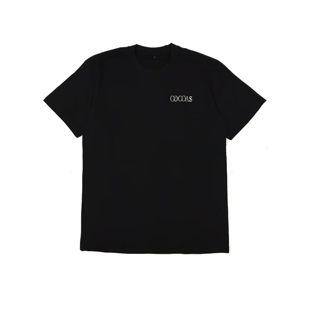 COCOA$ 電繡小LOGO短T-黑白配色