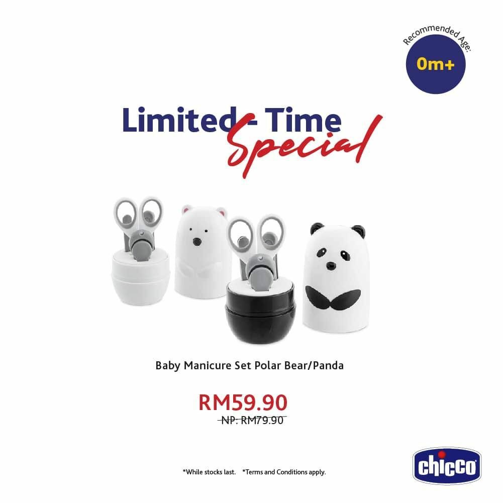 Chicco Baby Manicure Set - Polar Bear/ Panda