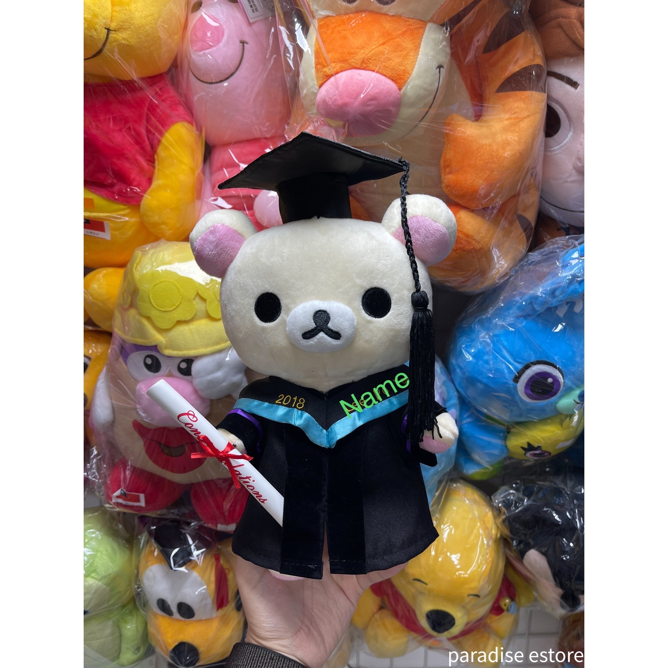 牛奶熊 畢業公仔