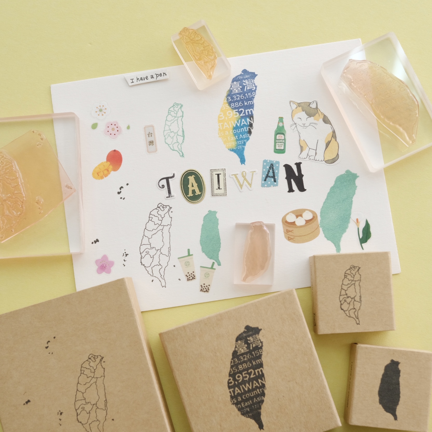 臺灣 膠版印章｜一分之一工作室 臺灣