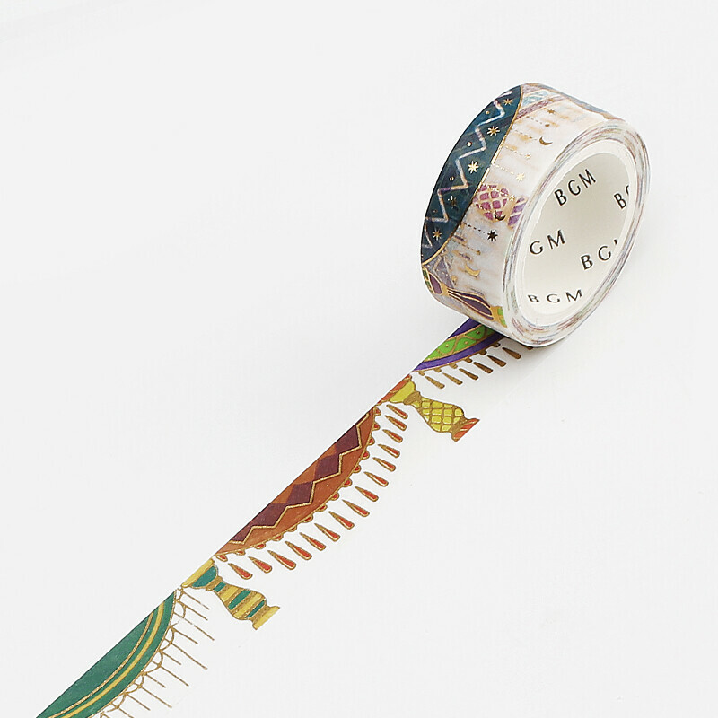 窗簾 復古系列 金箔和紙膠帶｜日本BGM