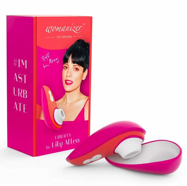 〔官方授權正貨〕德國名牌 Womanizer Liberty 便攜式陰蒂吸啜器 橙粉紅色 (Lily Allen 限量版)