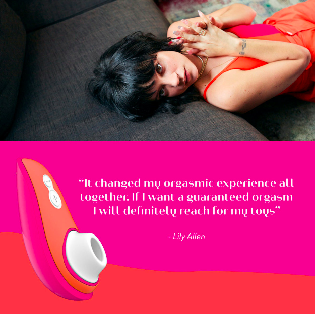 〔官方授權正貨〕德國名牌 Womanizer Liberty 便攜式陰蒂吸啜器 橙粉紅色 (Lily Allen 限量版)