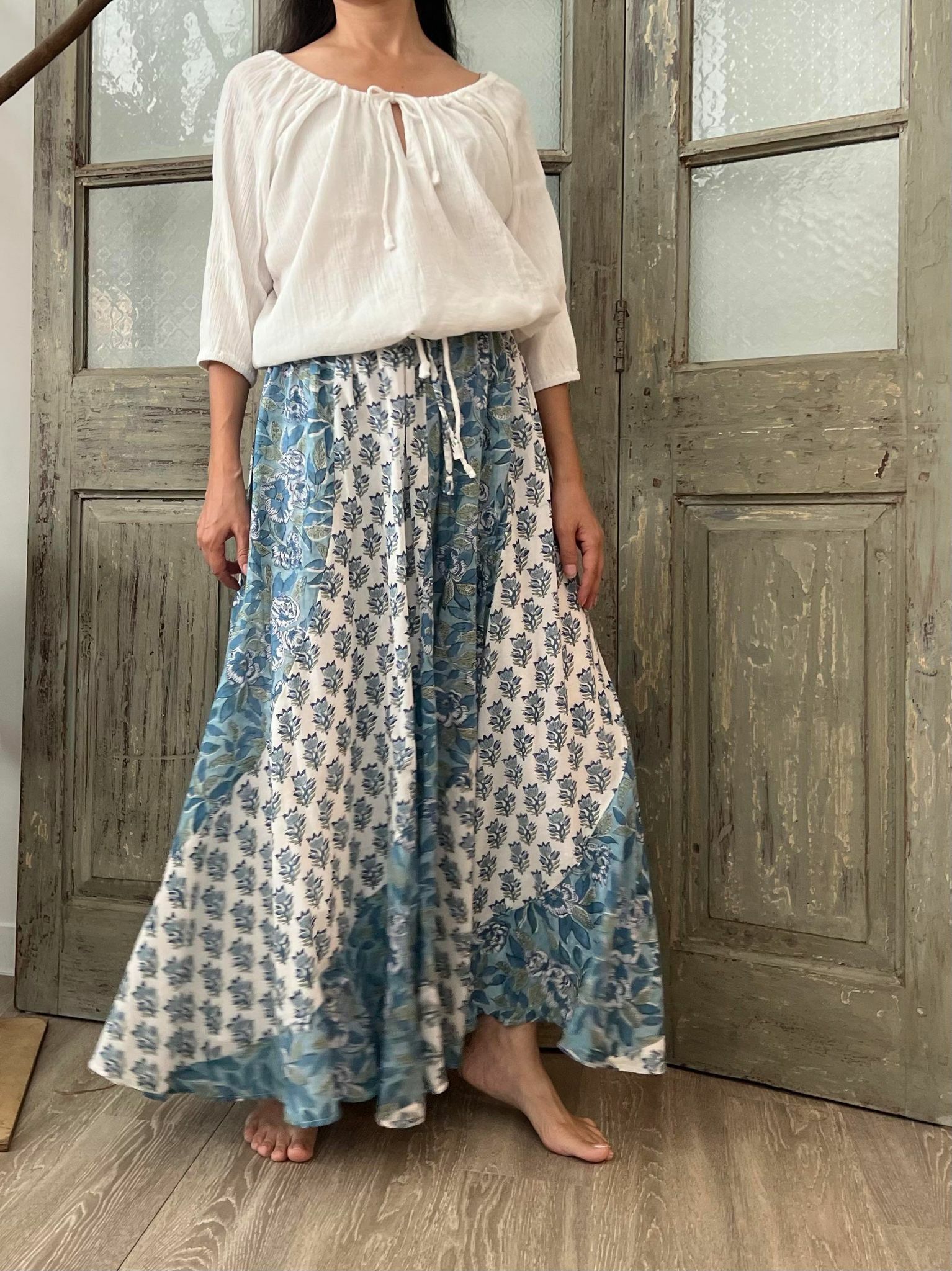 梔子花開 琉璃藍 Mermaid Skirt