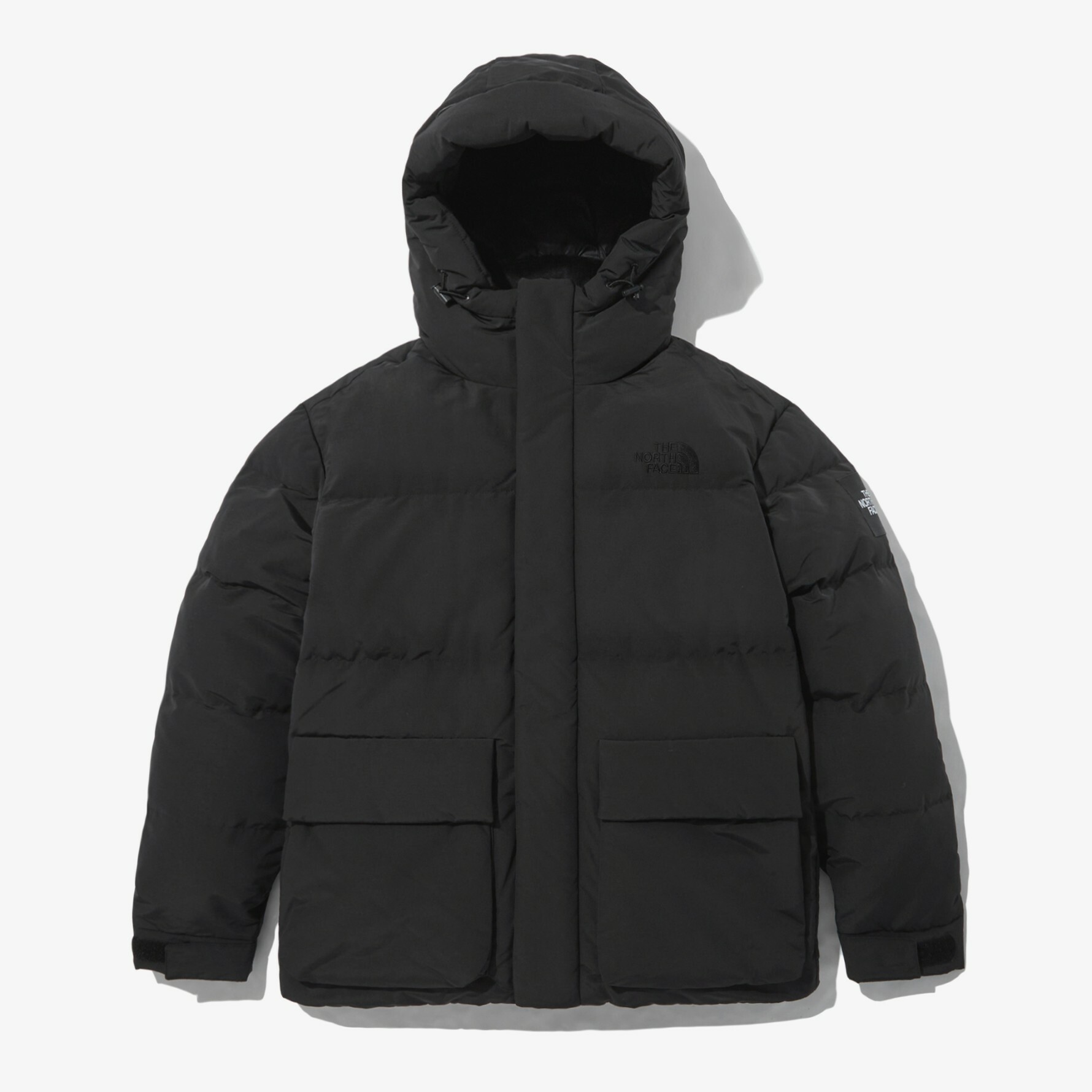 THE NORTH FACE 白標 NEW SIERRA 連帽 羽絨 外套 黑 NJ1DN58J