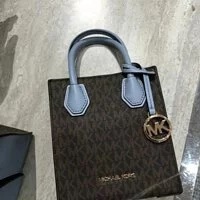 [S] MICHAEL KORS 35T1GM9C0I MERCER XS NS SHOPPER CROSSBODY BAG,PALE BLUE, 194900696156 (SMK123)