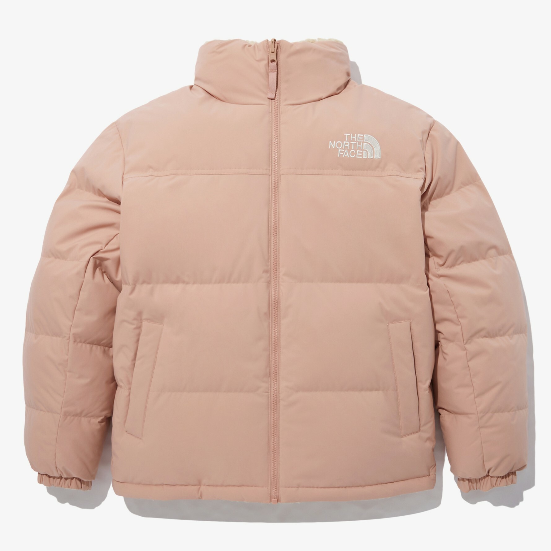 THE NORTH FACE BE BETTER DOWN 雙面穿 絨毛 外套 粉卡其 NJ1DN77C