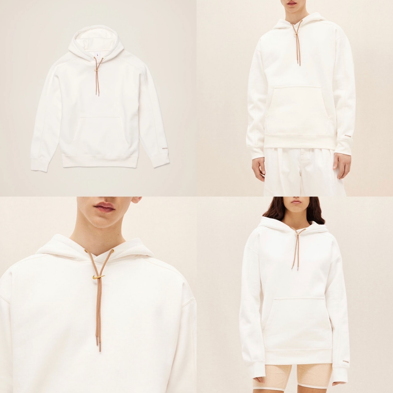 NIKE X JACQUEMUS 聯名款 抽繩 金屬勾 長袖 帽T