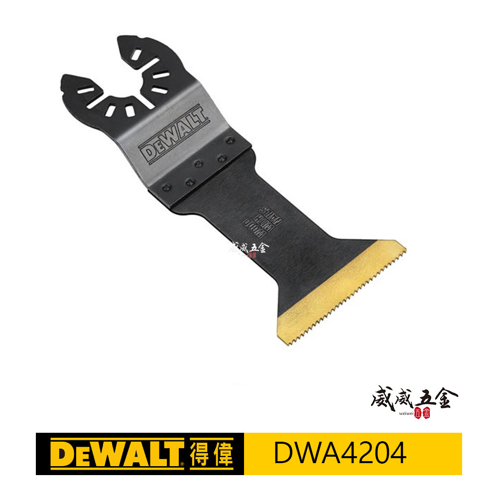 DEWALT 美國 得偉｜磨切機用配件 切片 切割 直切刀片 寬面鈦塗層 木材 釘子用鋸片｜DWA4204