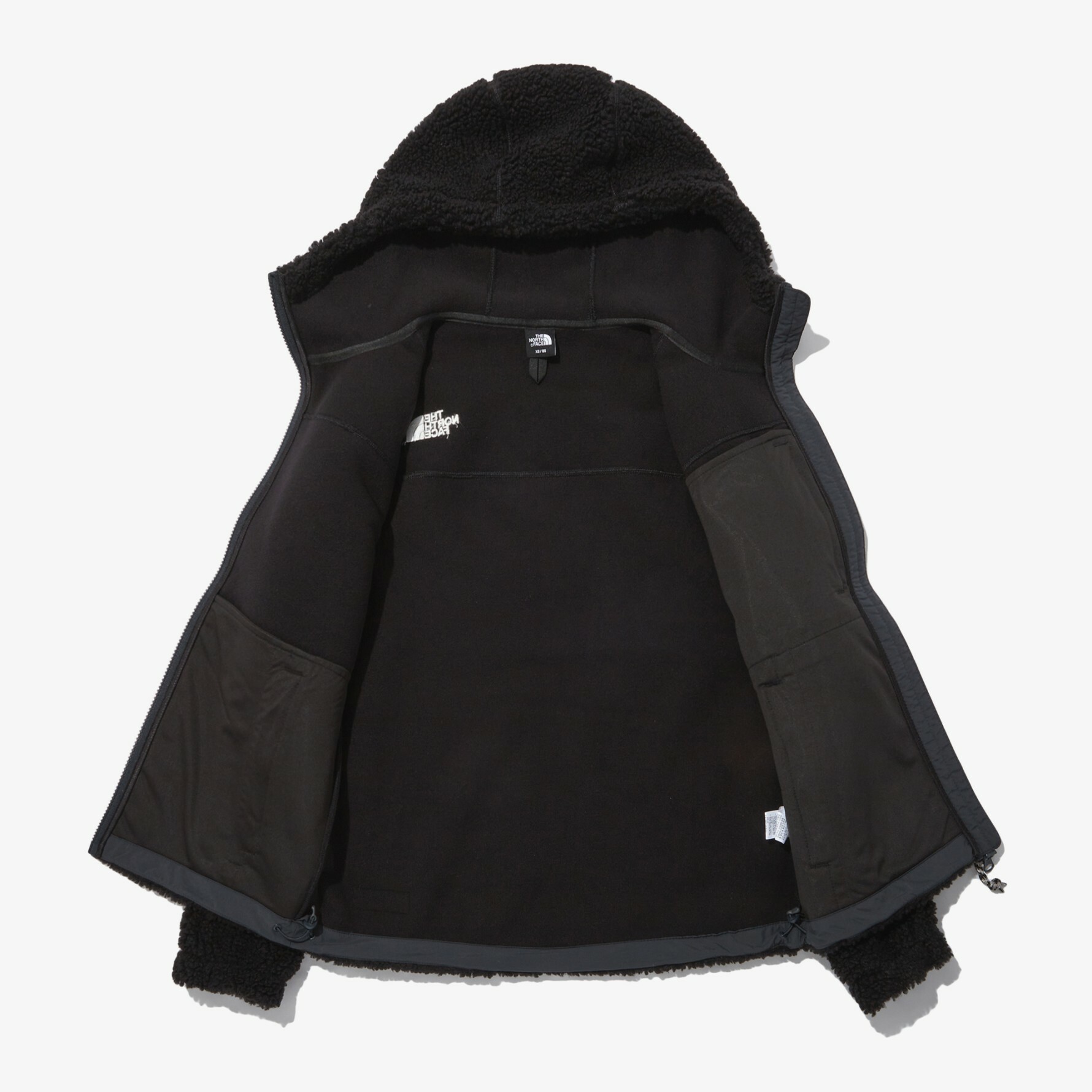 THE NORTH FACE PLAY GREEN FLEECE 毛絨 連帽外套 黑 NJ4FN57B