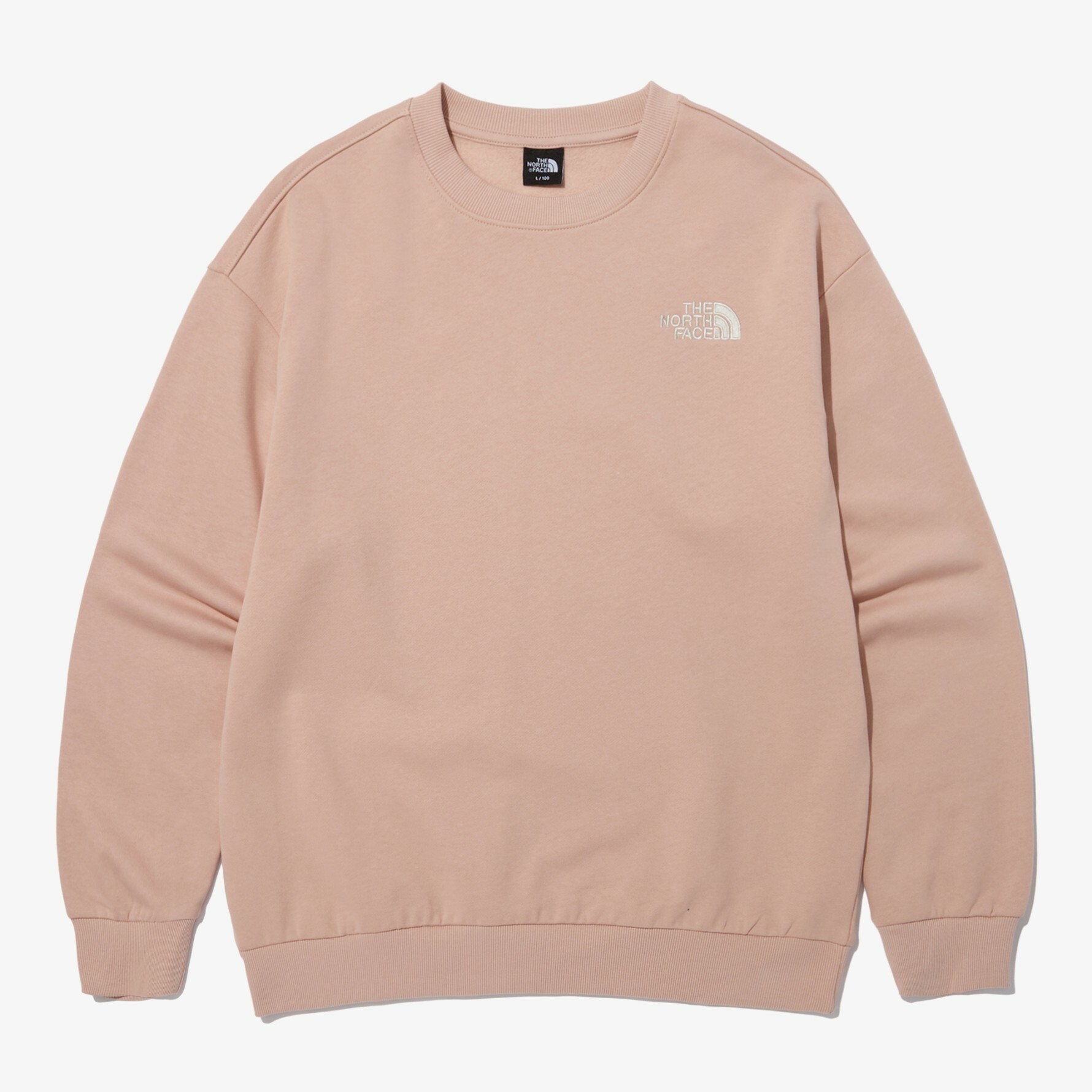 THE NORTH FACE COTTON BASIC EX 長袖 衛衣 大學T 粉 NM5MN91E