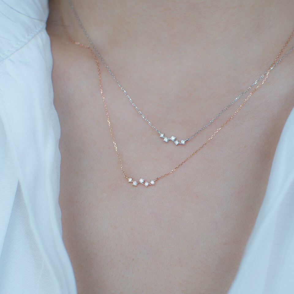 18K Stargaze Diamond Necklace