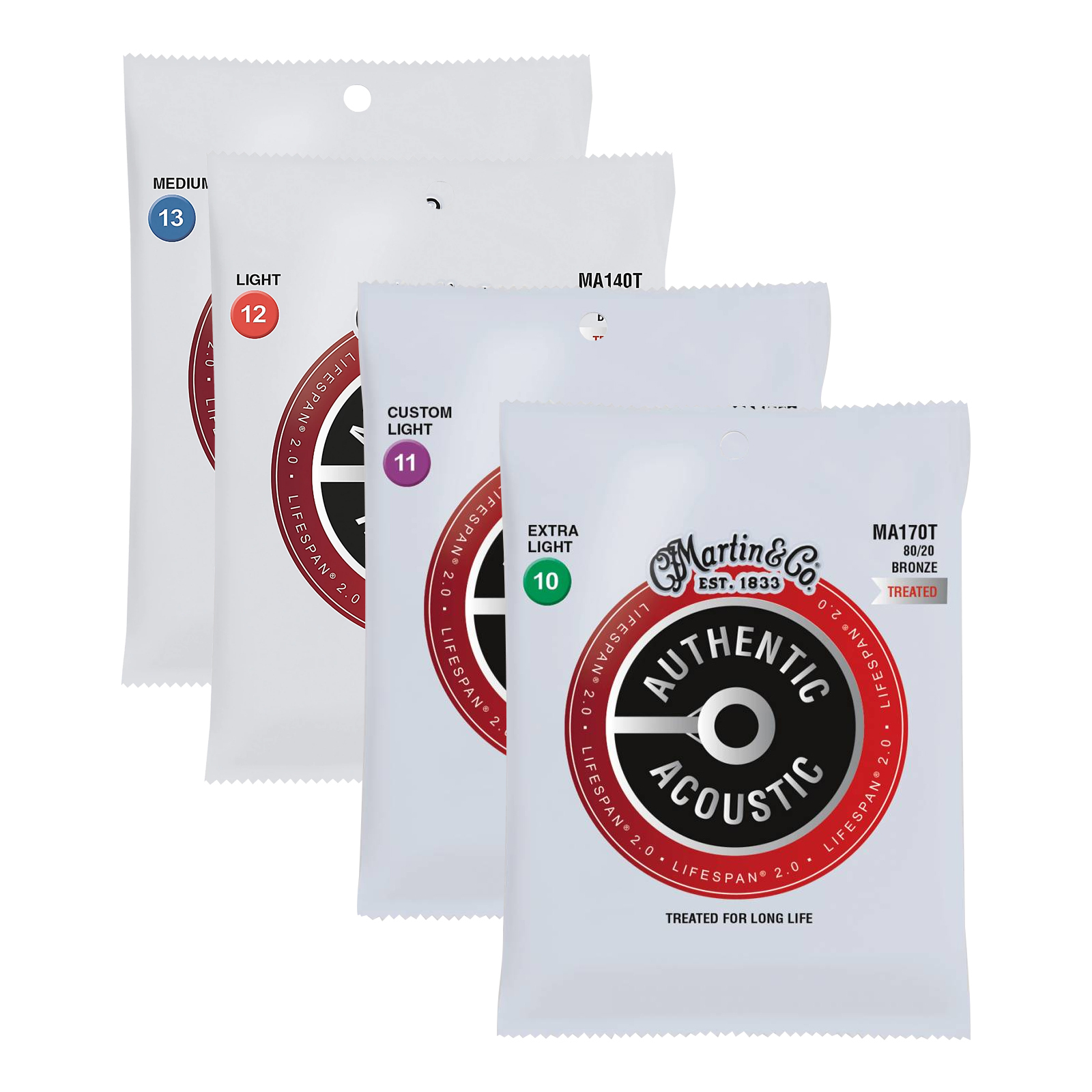 Martin LT系列 80/20黃銅 木吉他弦 MA140T/MA150T/MA170T/MA175T