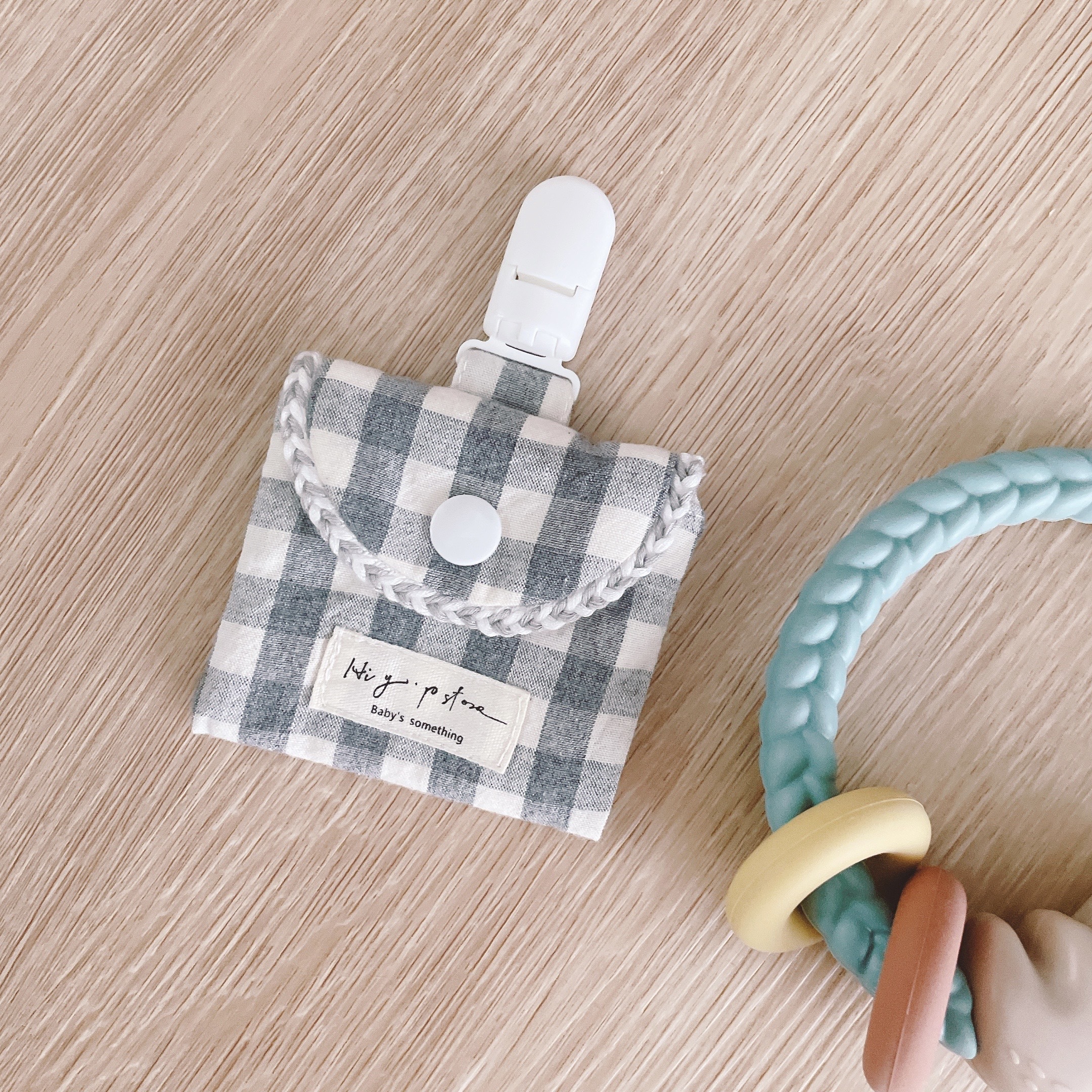 Hi Y.P store-平安符袋-莫蘭迪格紋