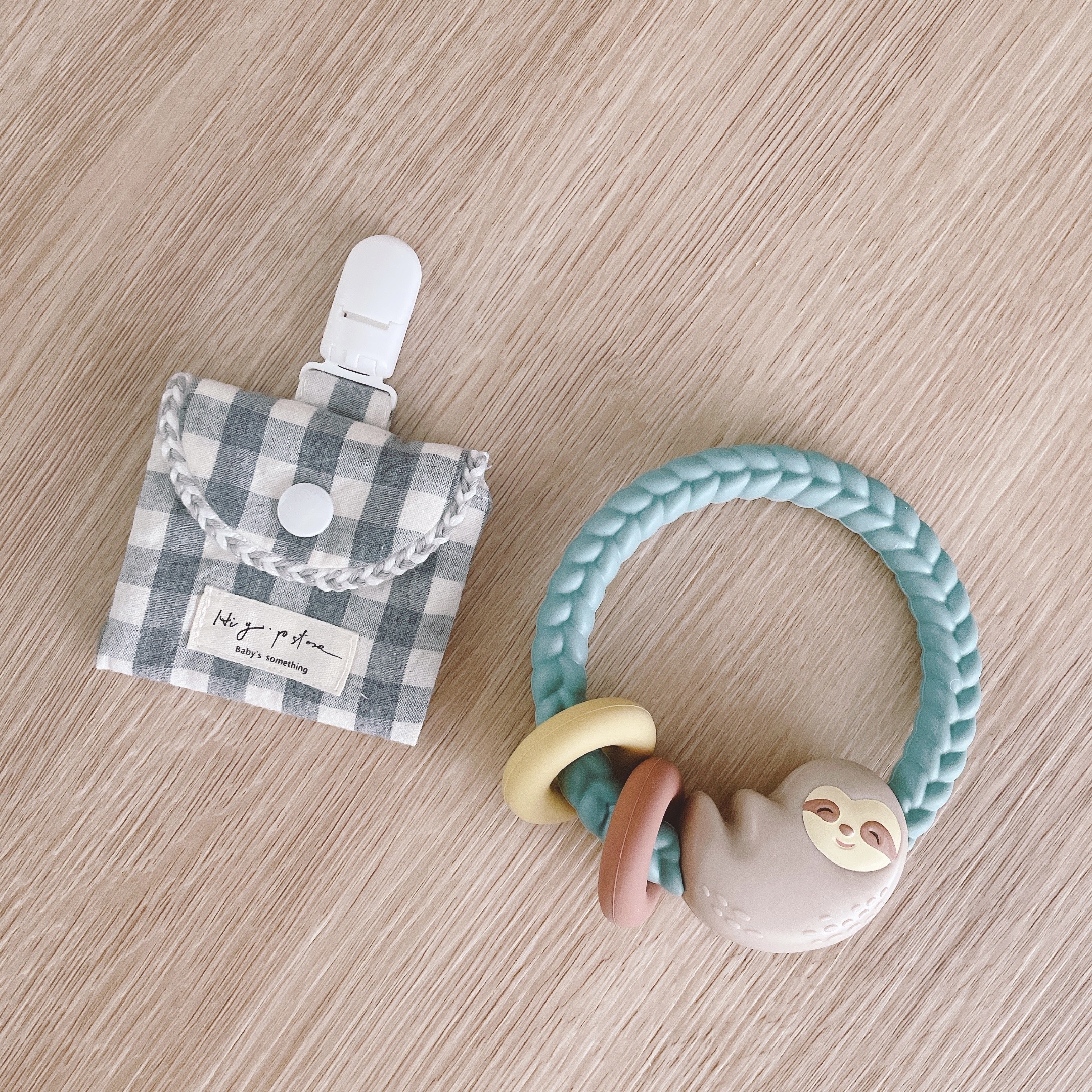 Hi Y.P store-平安符袋-莫蘭迪格紋