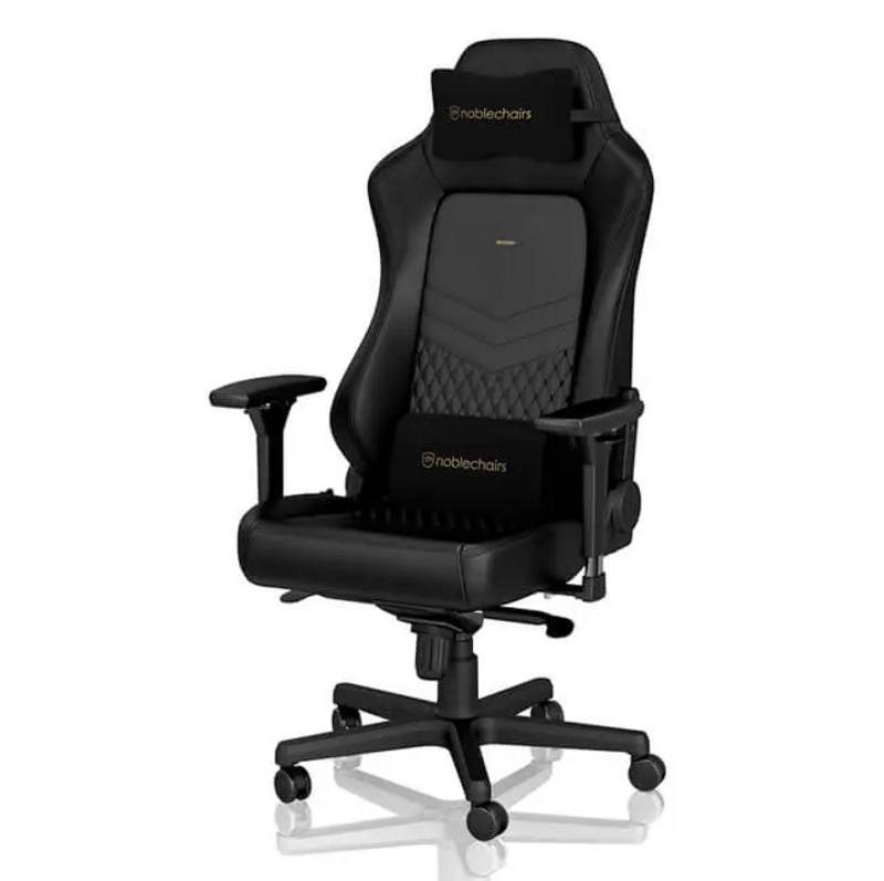 米特3C數位–Noblechairs 皇家Hero 電競超跑椅/真皮豪華款款/辦公椅-大尺寸/黑