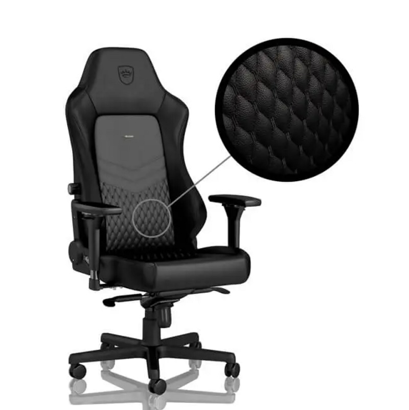 米特3C數位–Noblechairs 皇家Hero 電競超跑椅/真皮豪華款款/辦公椅-大尺寸/黑