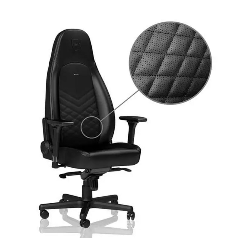 米特3C數位–Noblechairs 皇家ICON系列電競超跑椅/PU尊爵款/黑