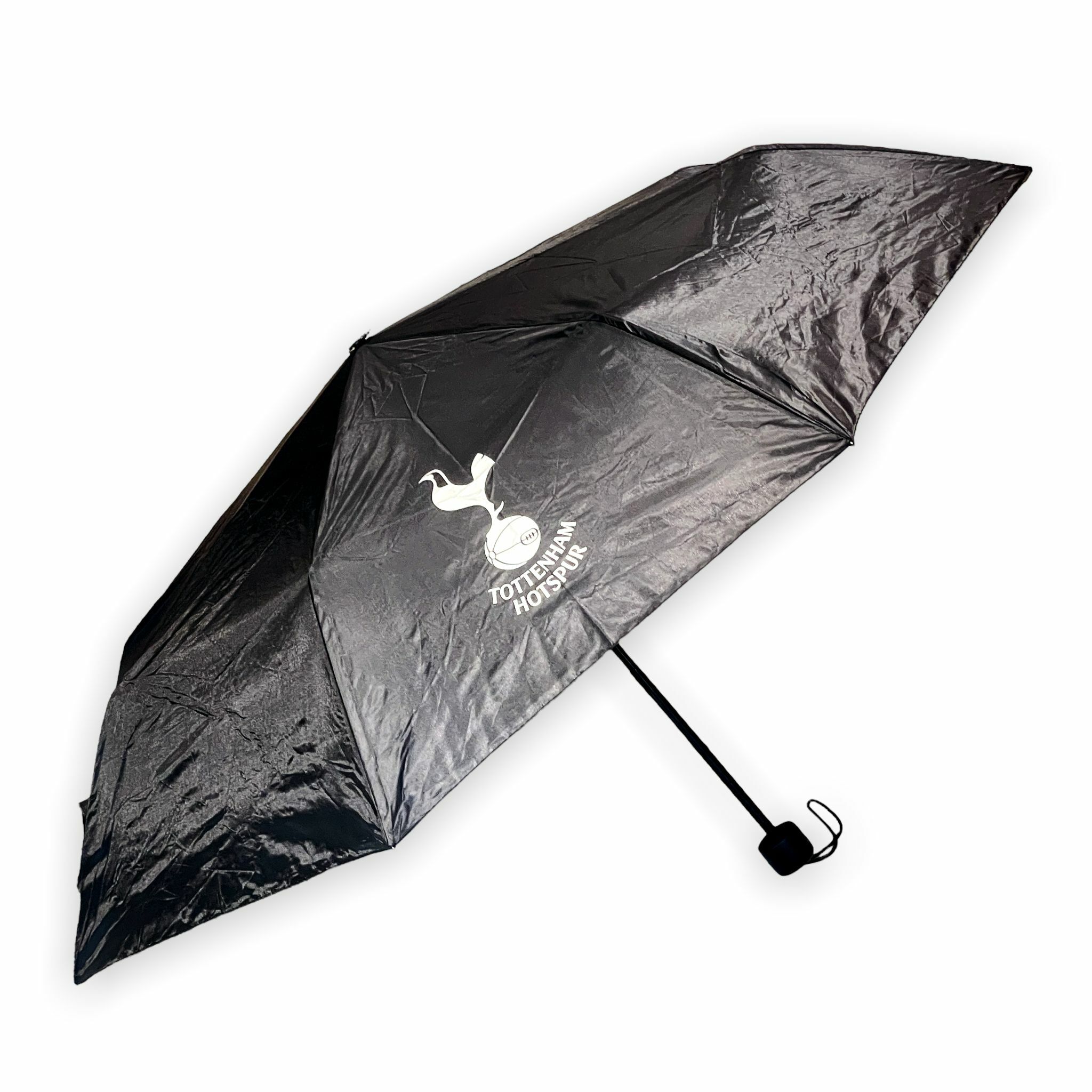 熱刺黑色銀會徽縮骨傘