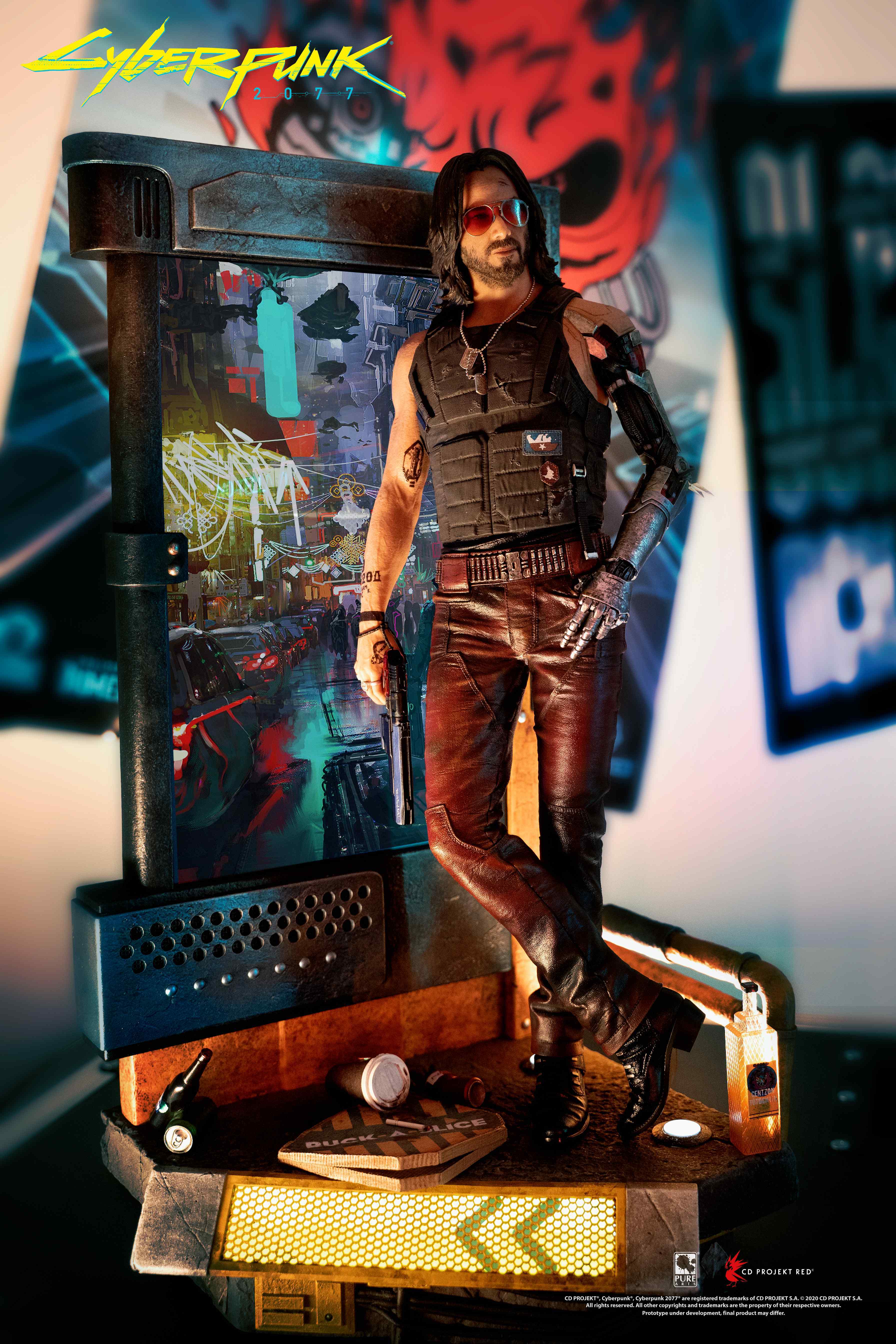 SF・ファンタジー・ホラー Cyberpunk 2077 Johnny Silverhand 1/4 Cyberpunk 2077 Johnny Silverhand Keanu Reeves 1/4 Scale Statue