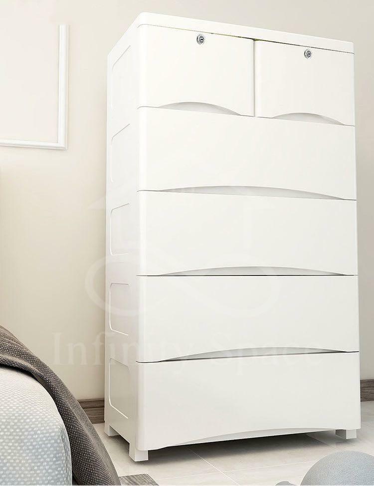 D0038 帶鎖塑料膠櫃桶