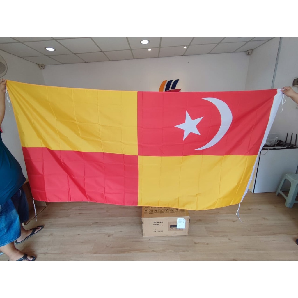 5x10kaki Bendera Selangor Flag 5x10ft 2 side printing *READY STOCK*