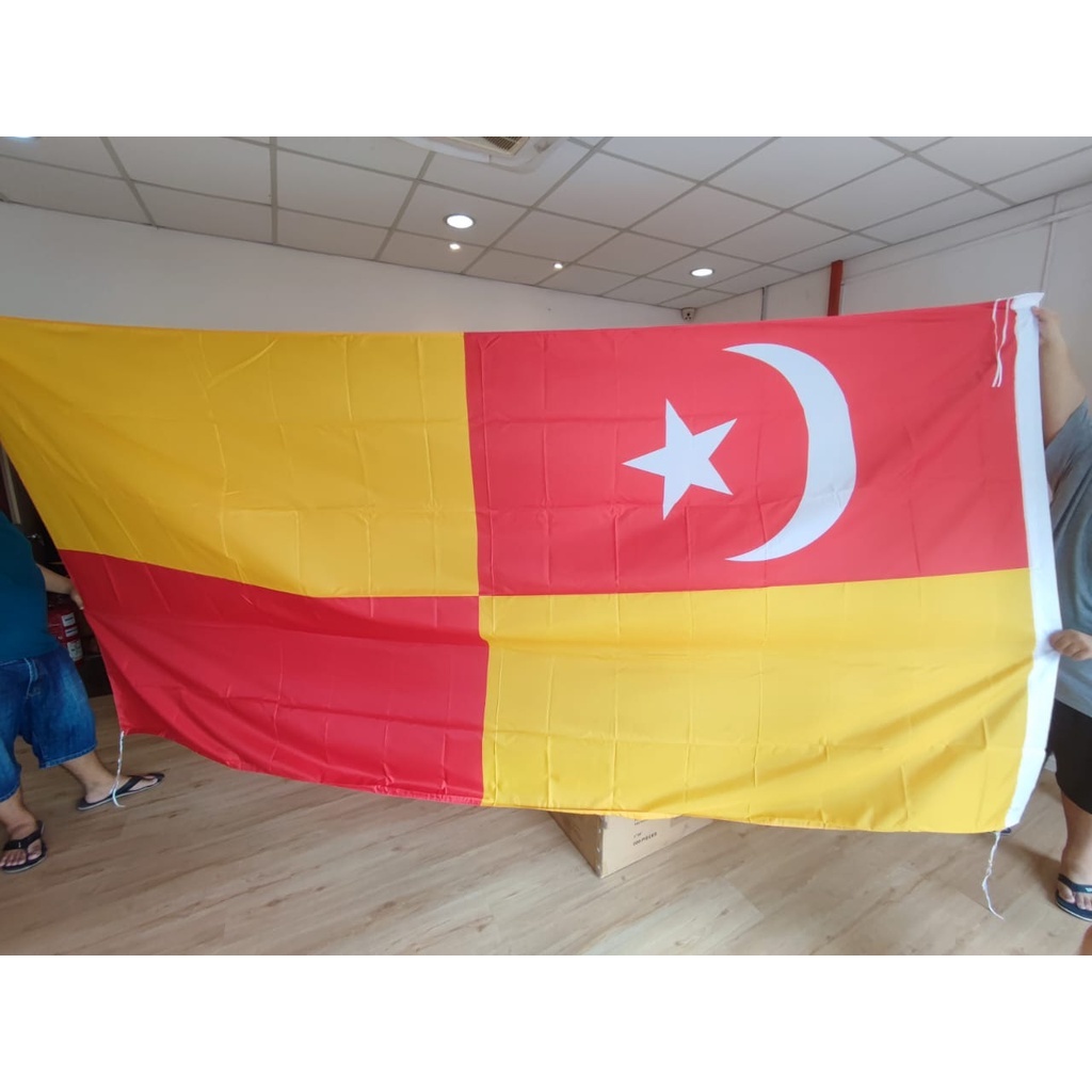 6x12 kaki Bendera Selangor Flag 6x12ft 2 side printing *READY STOCK*