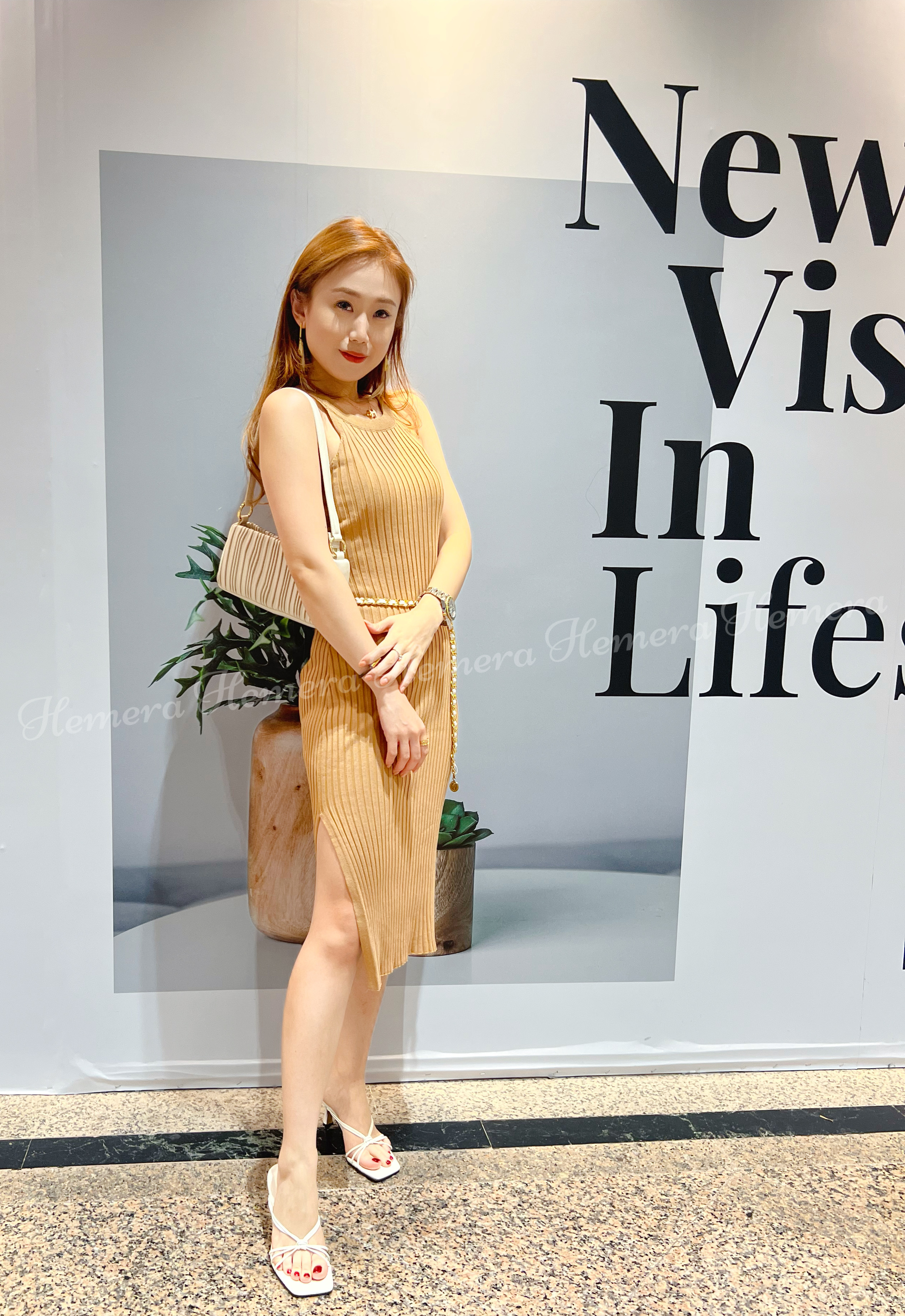 Round Casual Cotton Long Dress DR22S08007