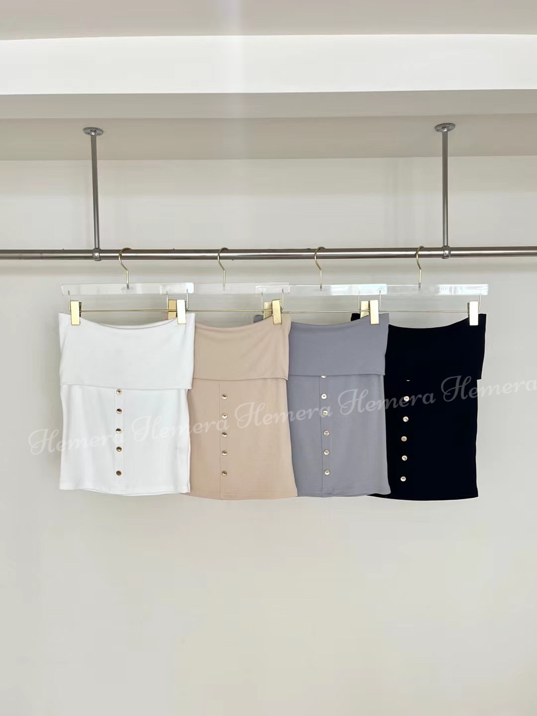 Off-shoulder cotton top TP22S0819