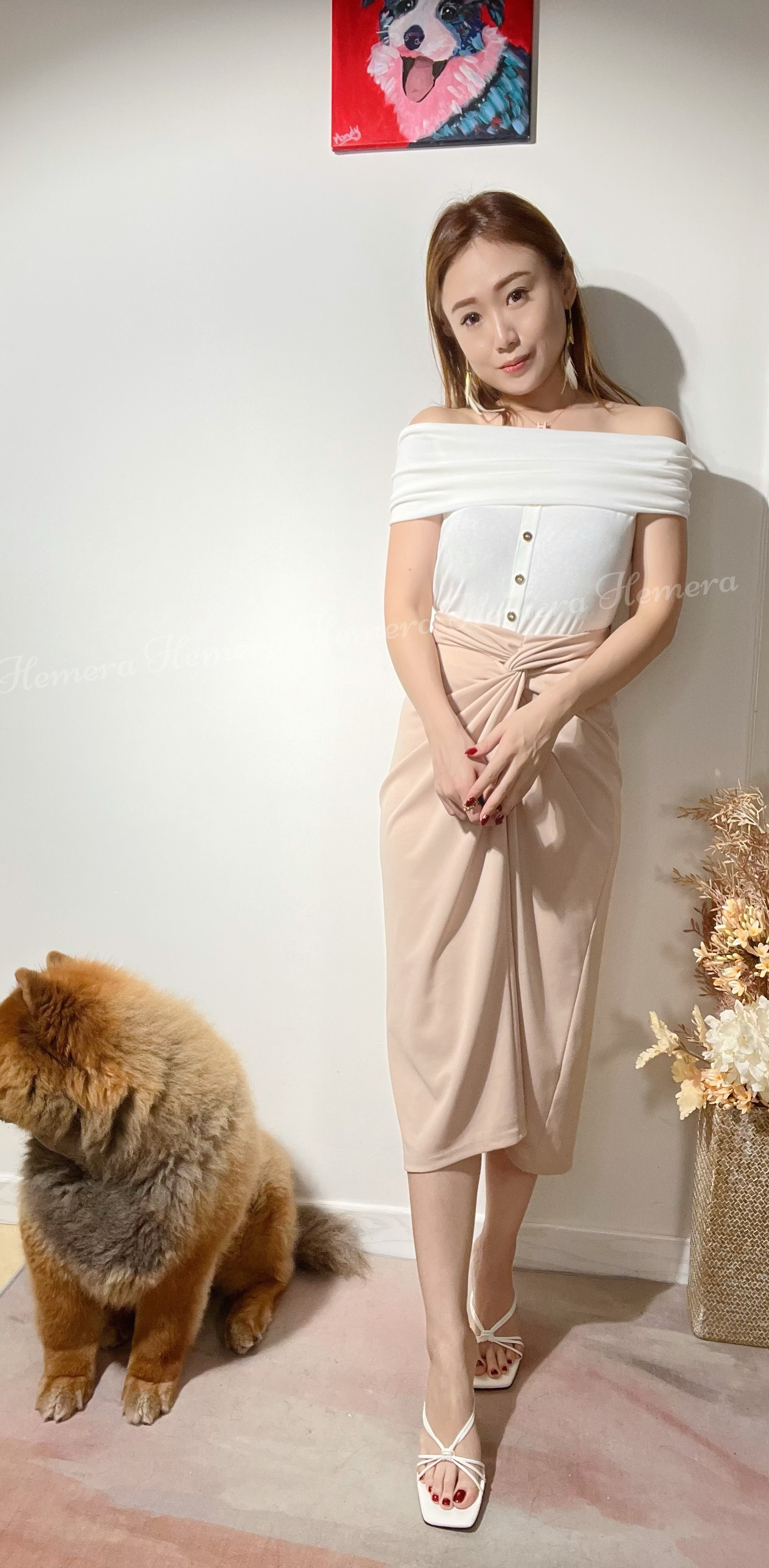 Off-shoulder cotton top TP22S0819