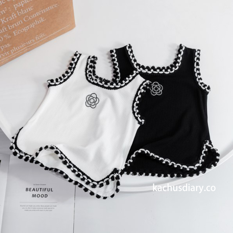 baby rose flower vest