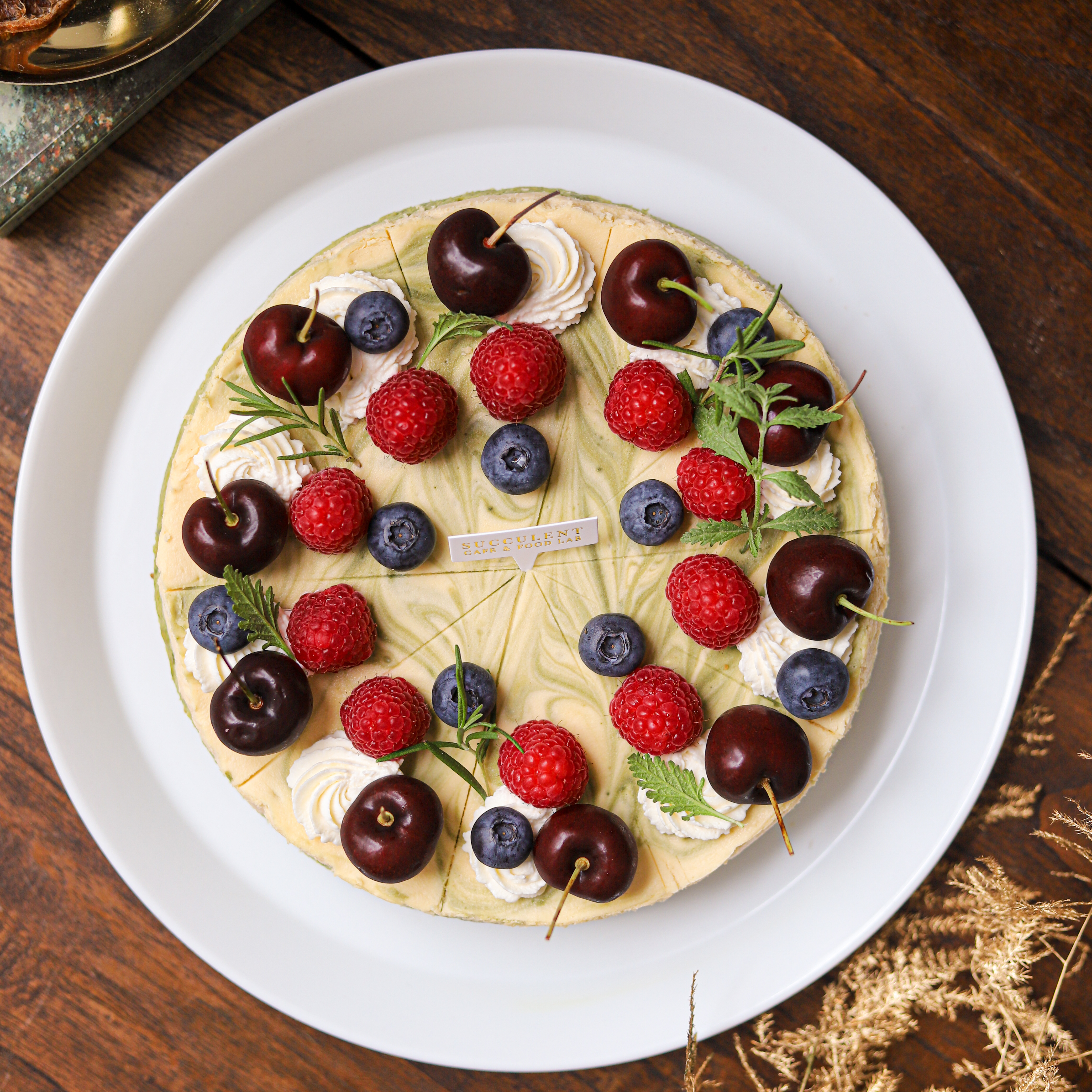 Ketogenic Matcha Cheesecake