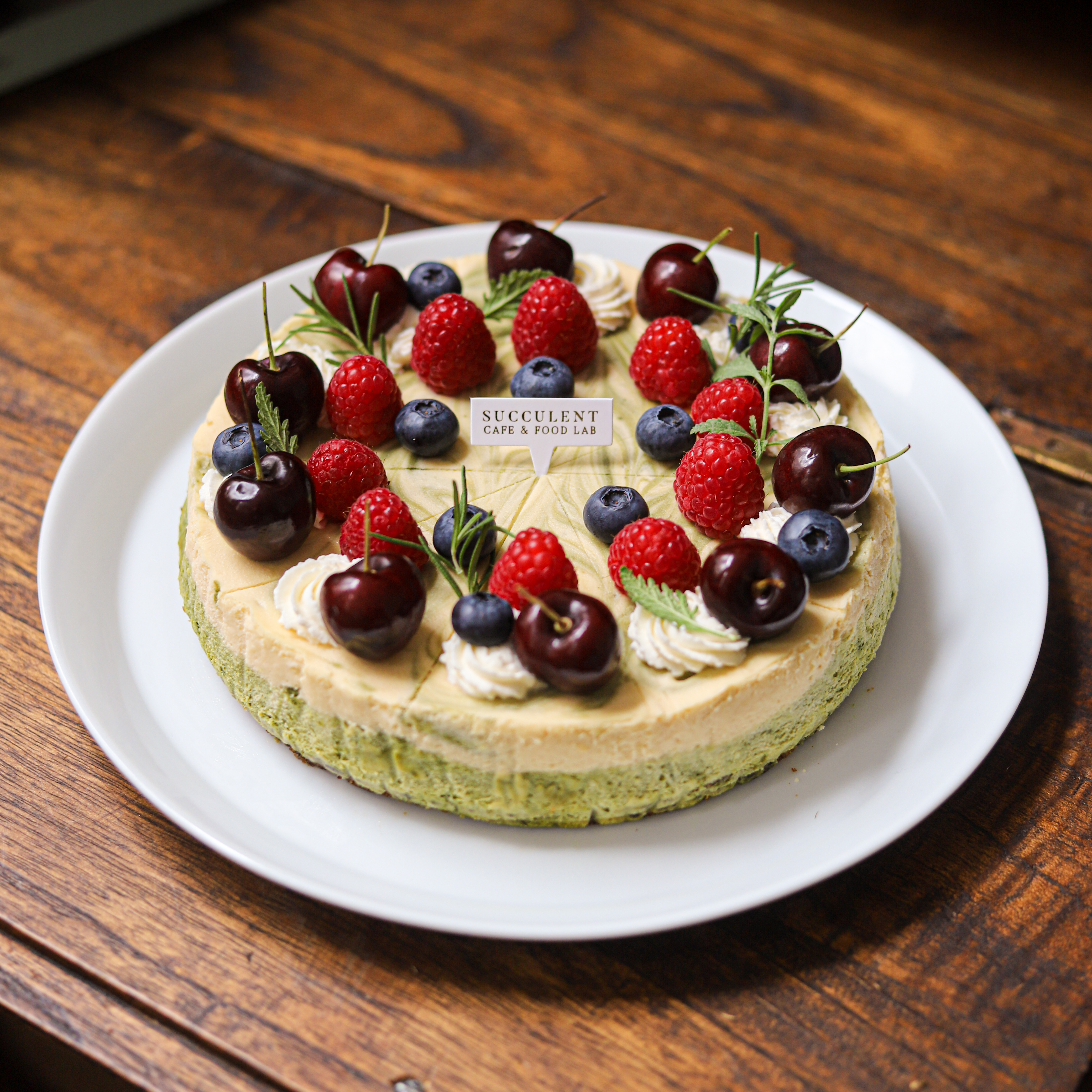 Ketogenic Matcha Cheesecake