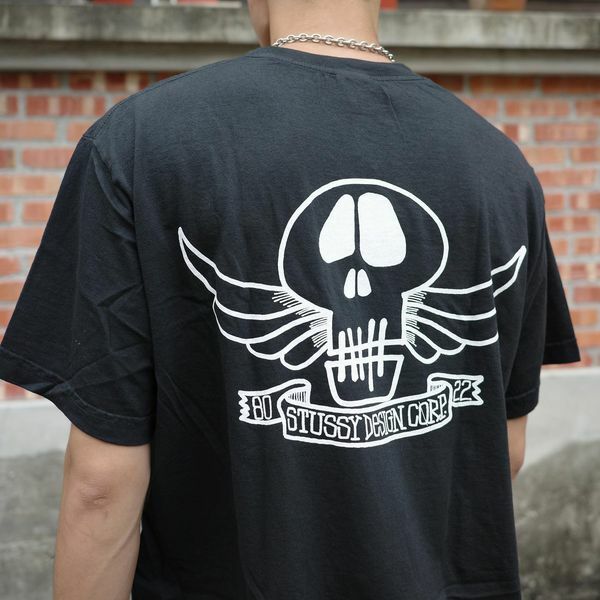 Stussy Skull Wings Pigment Dyed   Tee 骷髏翅膀T
