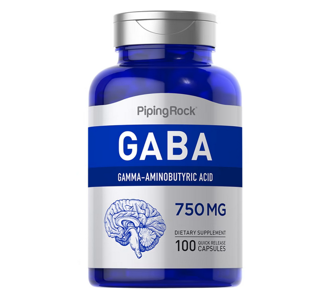 【Piping Rock】γ氨基丁酸 伽馬胺基丁酸 GABA 750mg 100顆