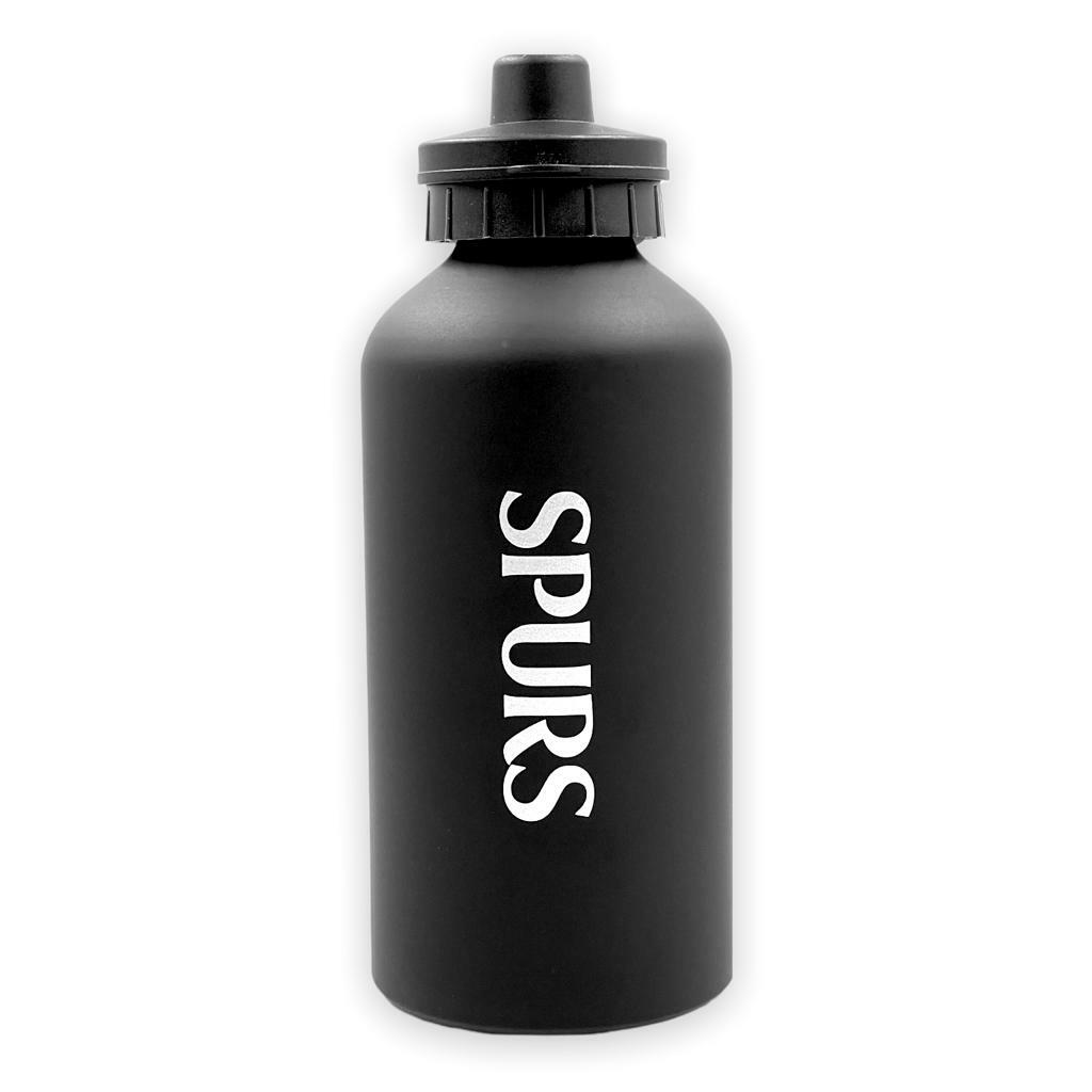 熱刺黑色銀會徽金屬水樽