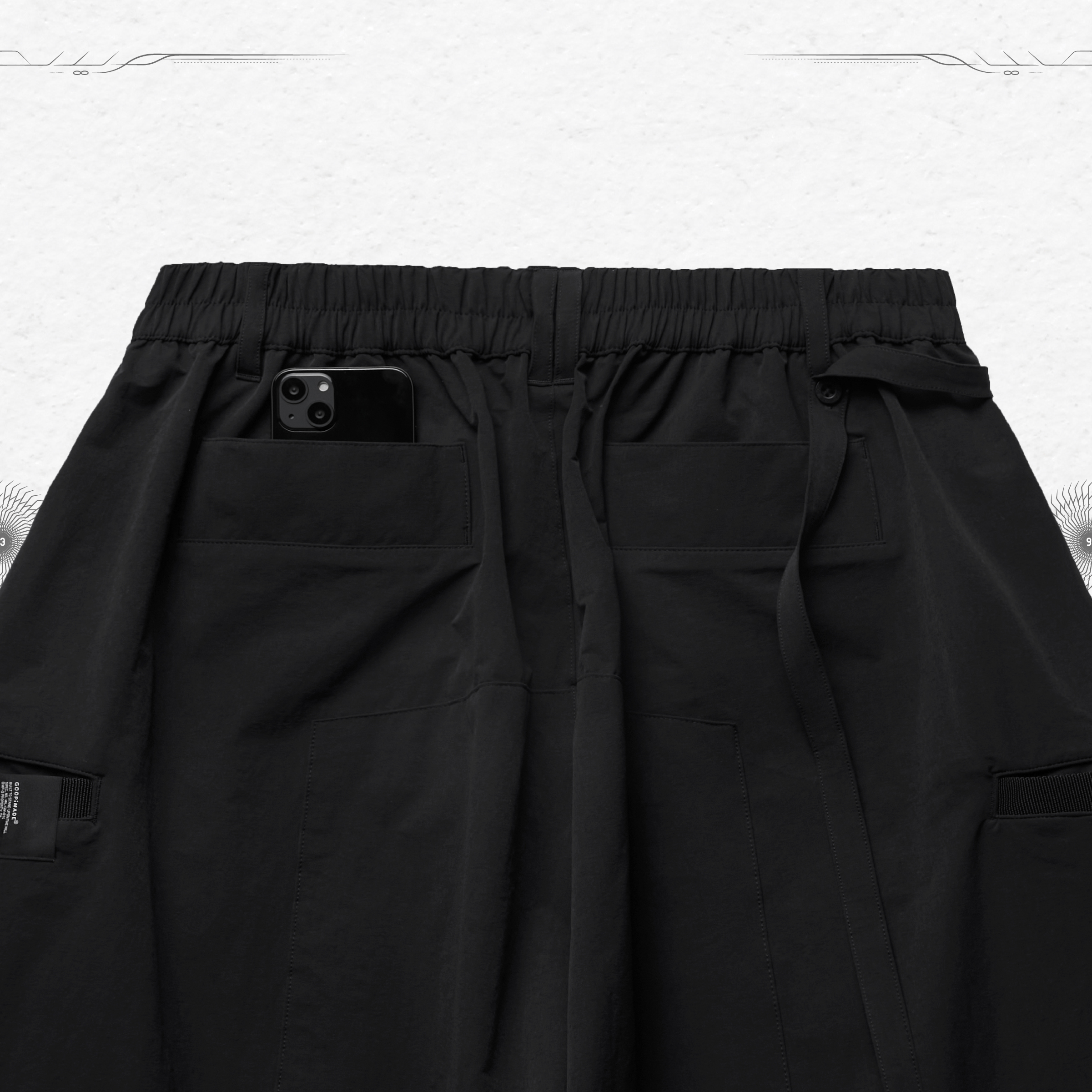 BR-03” Soft Box Basic Pants - Black