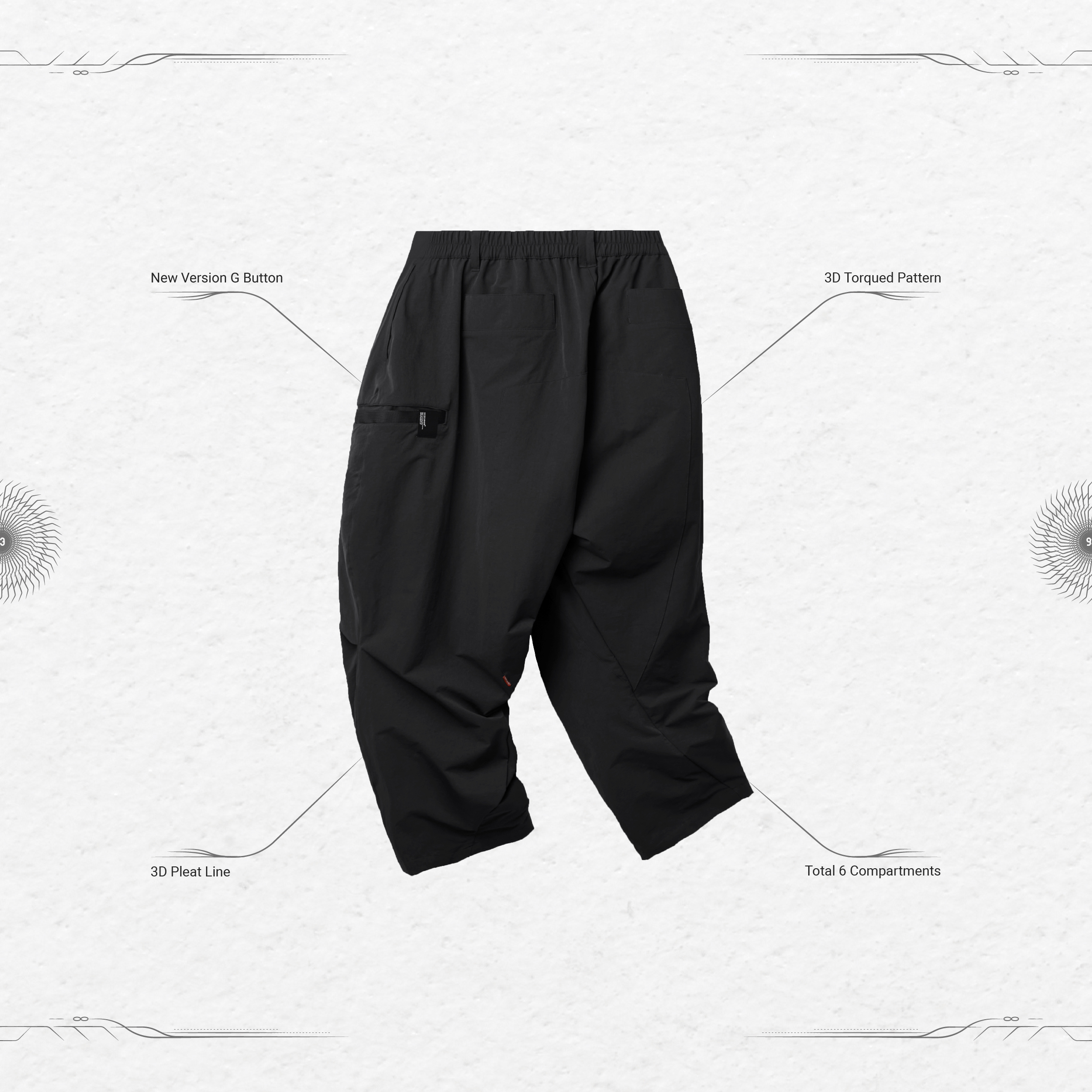 BR-03” Soft Box Basic Pants - Black
