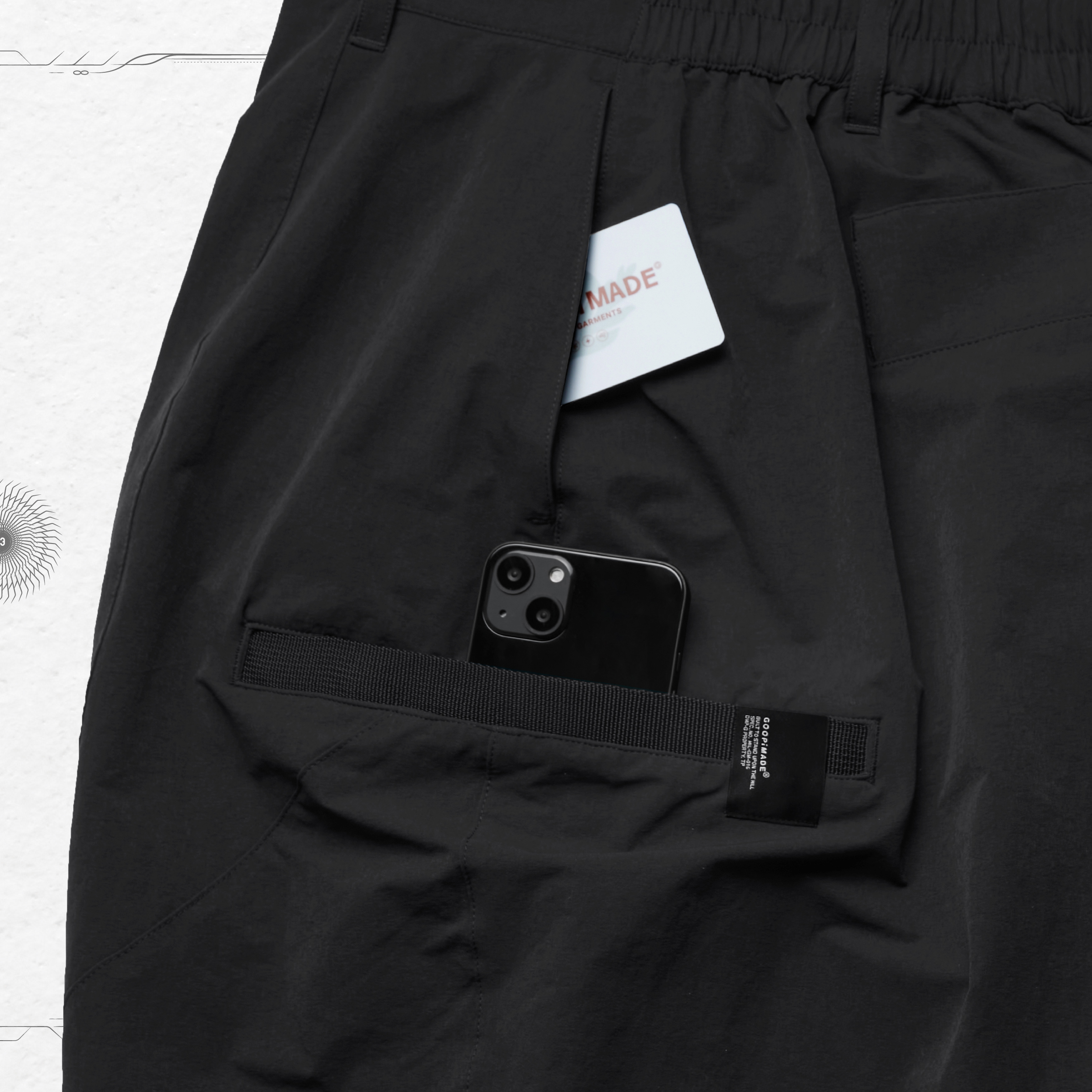 BR-03” Soft Box Basic Pants - Black