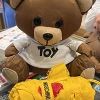 [S] MOSCHINO BEAR TOY SUPERMINI HEARTS UMBRELLA, YELLOW, 9999000021393 (SM283)