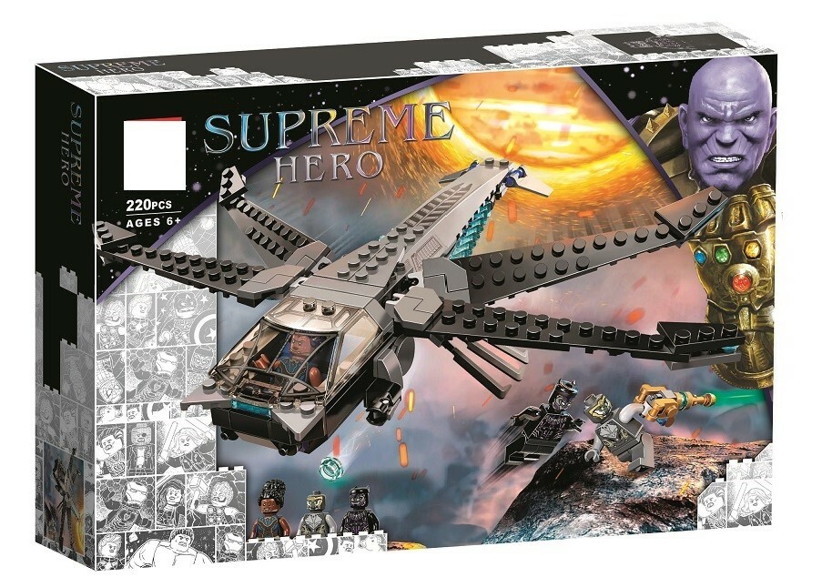 Black Panther Dragon Flyer Marvel Buildings Set Fit Lego NO BOX NA60088